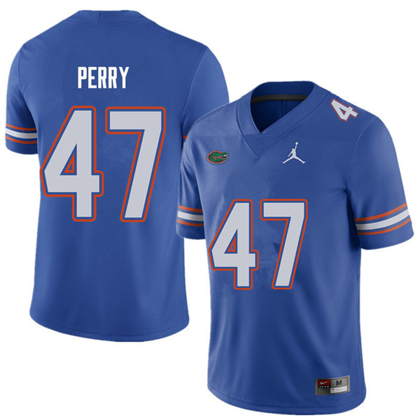 Jordan Brand Men #47 Austin Perry Florida Gators College Football Jerseys Sale-Royal